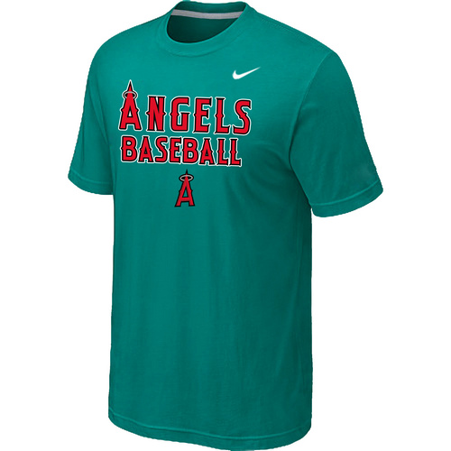 Nike MLB Los Angeles Angels 2014 Home Practice T-Shirt - Green