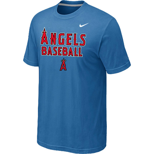 Nike MLB Los Angeles Angels 2014 Home Practice T-Shirt - light Blue