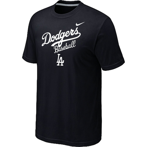 Nike MLB Los Angeles Dodgers 2014 Home Practice T-Shirt - Black