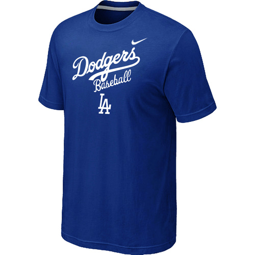 Nike MLB Los Angeles Dodgers 2014 Home Practice T-Shirt - Blue