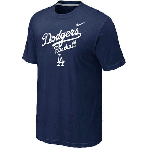 Nike MLB Los Angeles Dodgers 2014 Home Practice T-Shirt - Dark blue