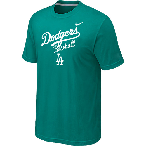 Nike MLB Los Angeles Dodgers 2014 Home Practice T-Shirt - Green