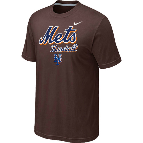 Nike MLB New York Mets 2014 Home Practice T-Shirt - Brown