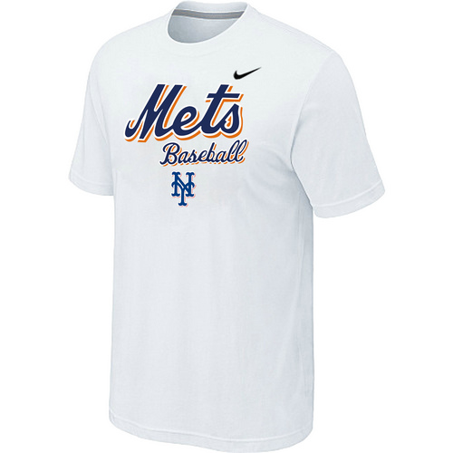 Nike MLB New York Mets 2014 Home Practice T-Shirt - White