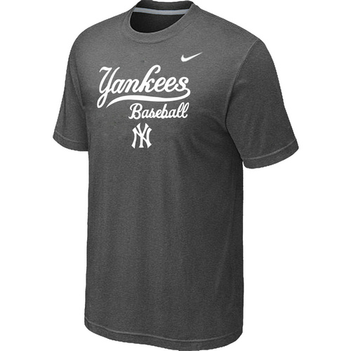 Nike MLB New York Yankees 2014 Home Practice T-Shirt - Dark Grey