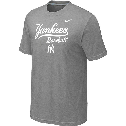 Nike MLB New York Yankees 2014 Home Practice T-Shirt - Light Grey