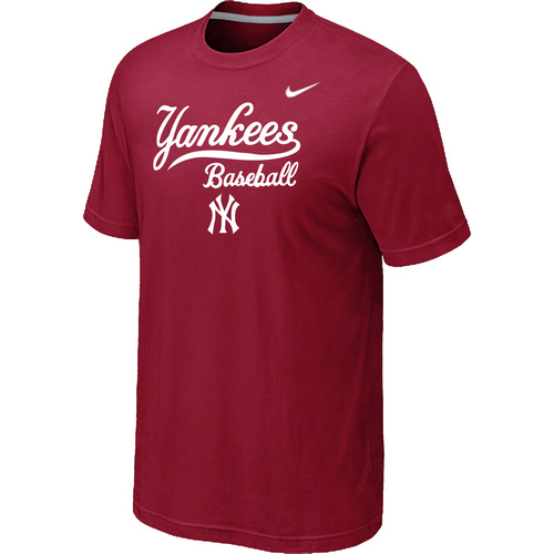 Nike MLB New York Yankees 2014 Home Practice T-Shirt - Red