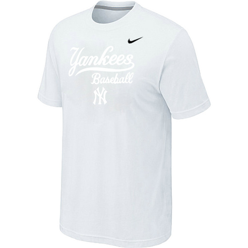 Nike MLB New York Yankees 2014 Home Practice T-Shirt - White