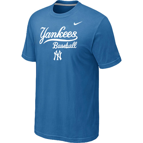 Nike MLB New York Yankees 2014 Home Practice T-Shirt - light Blue