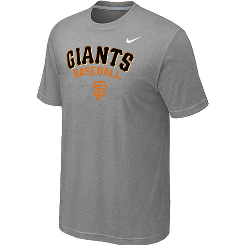 Nike MLB San Francisco Giants 2014 Home Practice T-Shirt - Light Grey