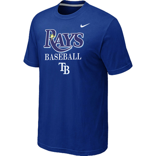 Nike MLB Tampa Bay Rays 2014 Home Practice T-Shirt - Blue