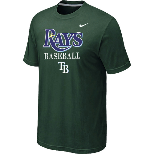 Nike MLB Tampa Bay Rays 2014 Home Practice T-Shirt - Dark Green