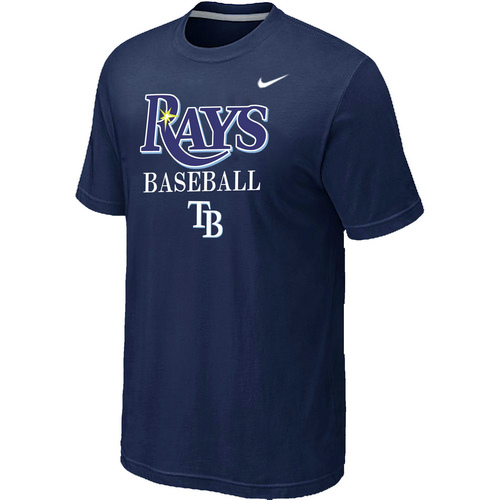 Nike MLB Tampa Bay Rays 2014 Home Practice T-Shirt - Dark blue