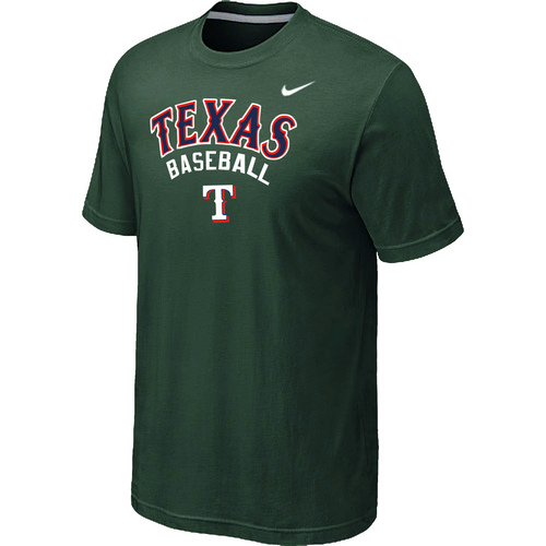 Nike MLB Texans Rangers 2014 Home Practice T-Shirt - Dark Green