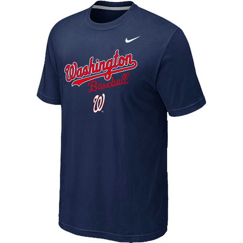 Nike MLB Washington Nationals  2014 Home Practice T-Shirt - Dark blue