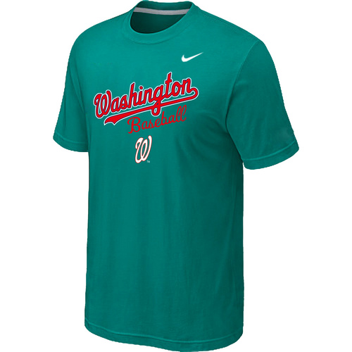 Nike MLB Washington Nationals  2014 Home Practice T-Shirt - Green