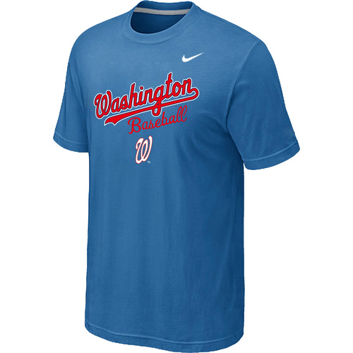 Nike MLB Washington Nationals  2014 Home Practice T-Shirt - light Blue