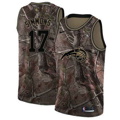 Nike Magic #17 Jonathon Simmons Camo NBA Swingman Realtree Collection Jersey