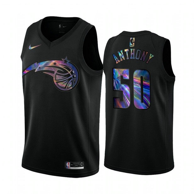 Nike Magic #50 Cole Anthony Men's Iridescent Holographic Collection NBA Jersey - Black