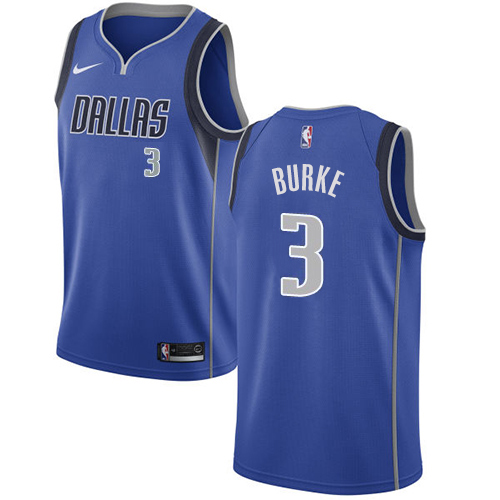 Nike Mavericks #3 Trey Burke Royal NBA Swingman Icon Edition Jersey