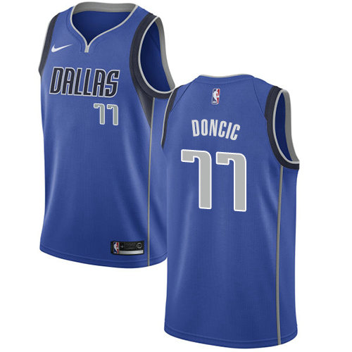 Nike Mavericks #77 Luka Doncic Royal NBA Swingman Icon Edition Jersey
