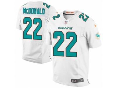 Nike Miami Dolphins #22 T.J. McDonald Elite White NFL Jersey