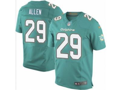 Nike Miami Dolphins #29 Nate Allen Elite Aqua Green Jersey
