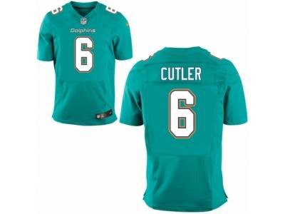 Nike Miami Dolphins #6 Jay Cutler Elite Aqua Green Jersey
