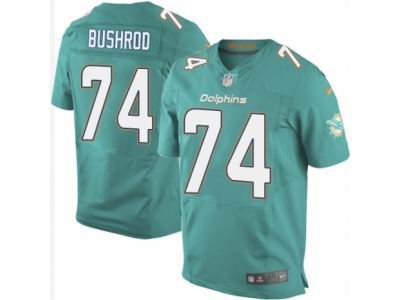 Nike Miami Dolphins #74 Jermon Bushrod Elite Aqua Green Jersey