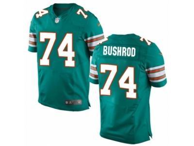 Nike Miami Dolphins #74 Jermon Bushrod Elite Green Jersey