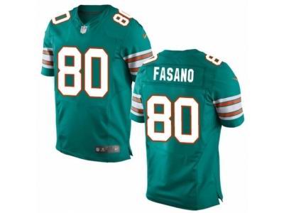 Nike Miami Dolphins #80 Anthony Fasano Elite Green Jersey
