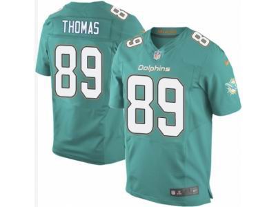 Nike Miami Dolphins #89 Julius Thomas Elite Aqua Green Jersey