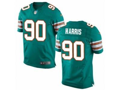 Nike Miami Dolphins #90 Charles Harris Elite Green Jersey