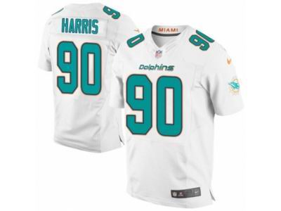 Nike Miami Dolphins #90 Charles Harris Elite White NFL Jersey