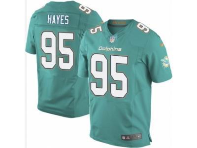 Nike Miami Dolphins #95 William Hayes Elite Aqua Green Jersey