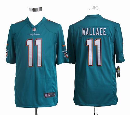 Nike Miami Dolphins 11# Mike Wallace green game Team Color Jersey