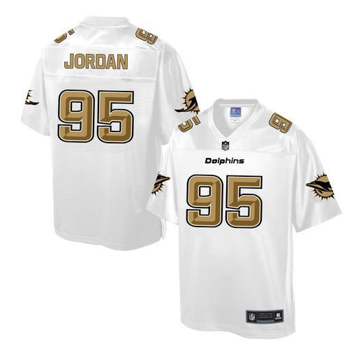 Nike Miami Dolphins 95 Dion Jordan White NFL Pro Line Fashion Game Jersey
