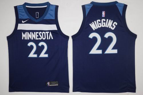 Nike Minnesota Timberwolves #22 Andrew Wiggins blue jerseys