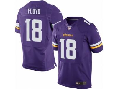 Nike Minnesota Vikings #18 Michael Floyd Elite Purple Jersey