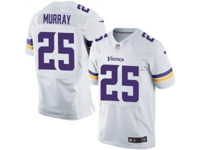 Nike Minnesota Vikings #25 Latavius Murray White Elite Jersey