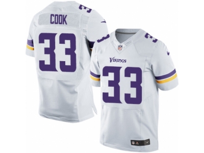 Nike Minnesota Vikings #33 Dalvin Cook Elite White Jersey