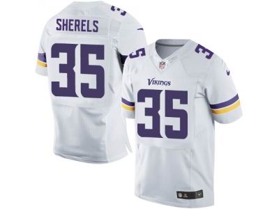 Nike Minnesota Vikings #35 Marcus Sherels White Elite NFL Jersey