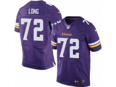 Nike Minnesota Vikings #72 Jake Long Elite Purple Jersey