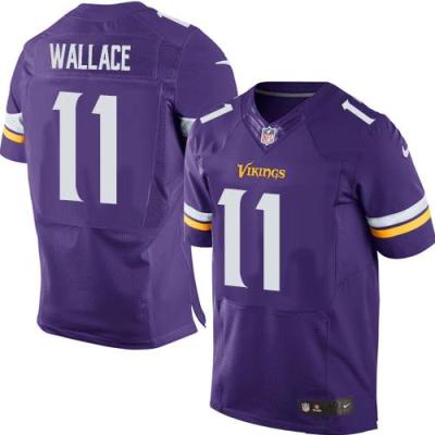 Nike Minnesota Vikings 11 Mike Wallace Purple Team Color NFL Elite Jersey