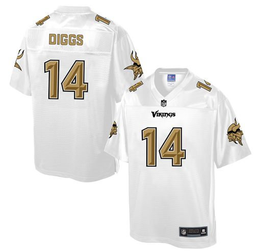 Nike Minnesota Vikings 14 Stefon Diggs White NFL Pro Line Fashion Game Jersey