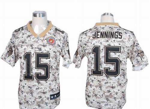Nike Minnesota Vikings 15# Greg Jennings Camo US.Mccuu Elite Jerseys