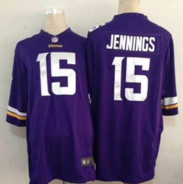 Nike Minnesota Vikings 15 Greg Jennings 2013 Purple Game Jersey