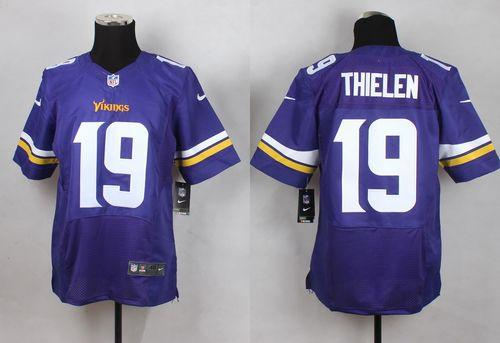 Nike Minnesota Vikings 19 Adam Thielen Purple Team Color NFL Elite jersey