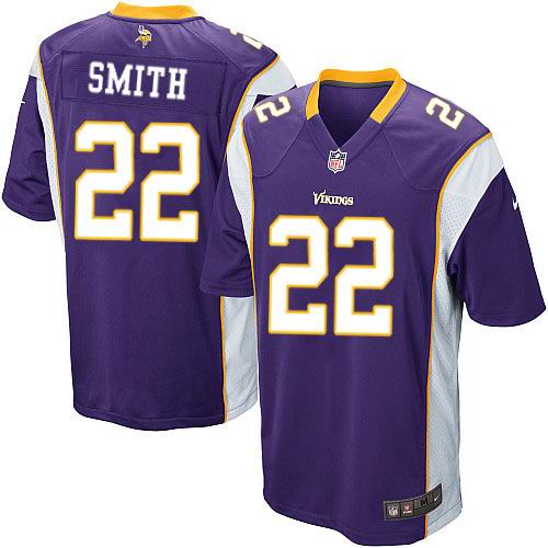Nike Minnesota Vikings 22# Harrison Smith purple Elite jerseys