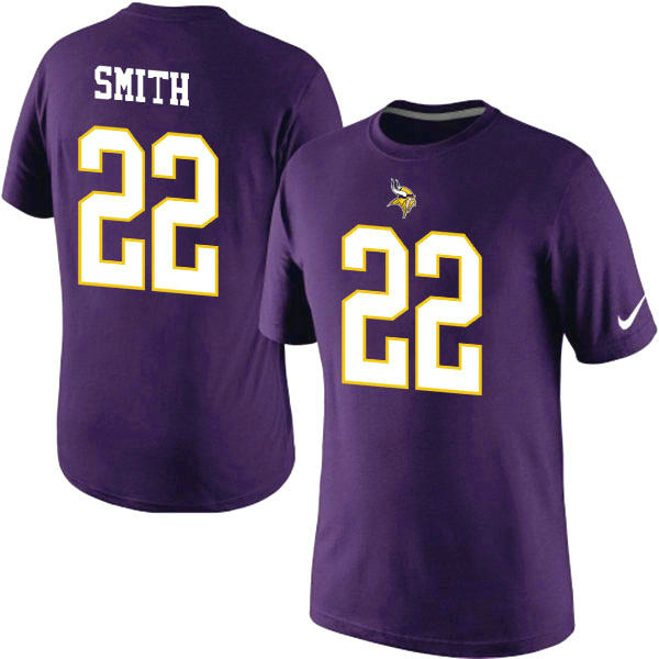 Nike Minnesota Vikings 22 Harrison Smith Pride Name & Number T-Shirt Purple